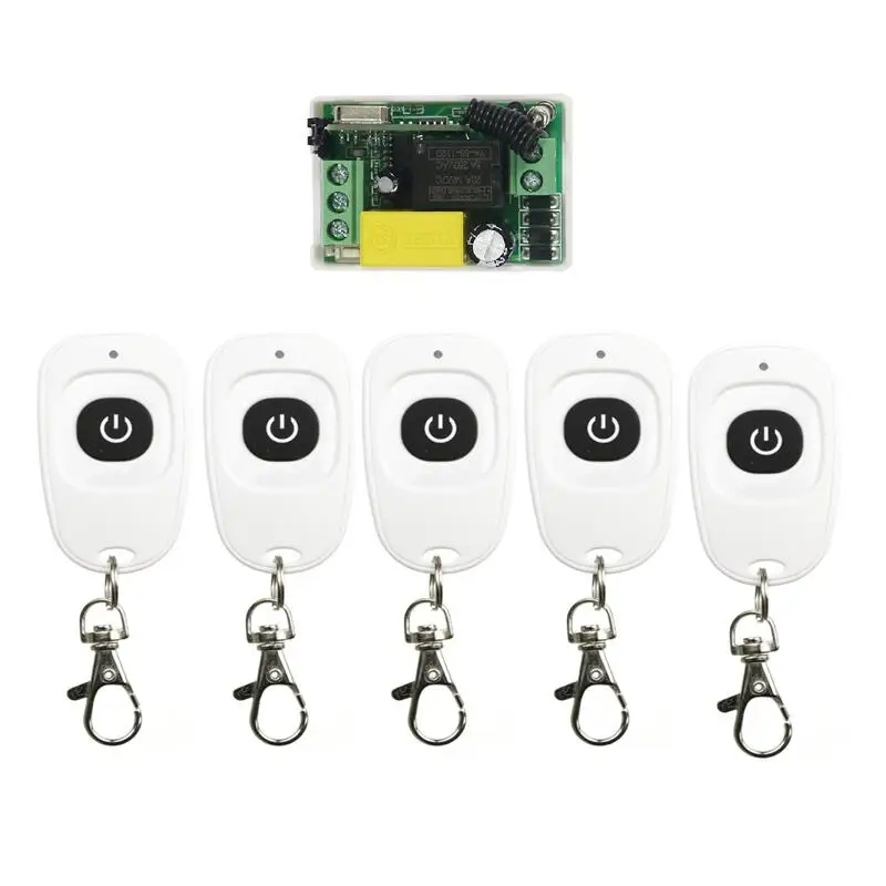 433mhz AC 220 v 1 ch RF wireless remote control switch receiver transmitter lighting lamp power on and off
433mhz AC 220 v 1 ch RF wireless remote control switch receiver transmitter lighting lamp power on and off