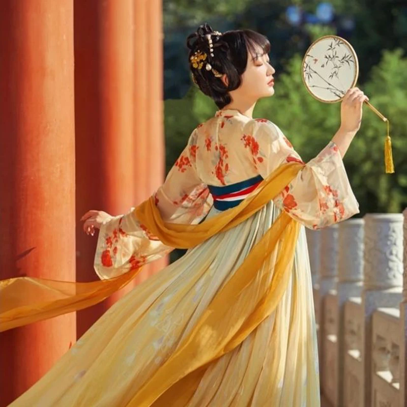 Traditional Hanfu women summer chinese style fairy princess Hanfu dress costume dance clothes daily student cosplay clothing
Traditional Hanfu women summer chinese style fairy princess Hanfu dress costume dance clothes daily student cosplay clothing