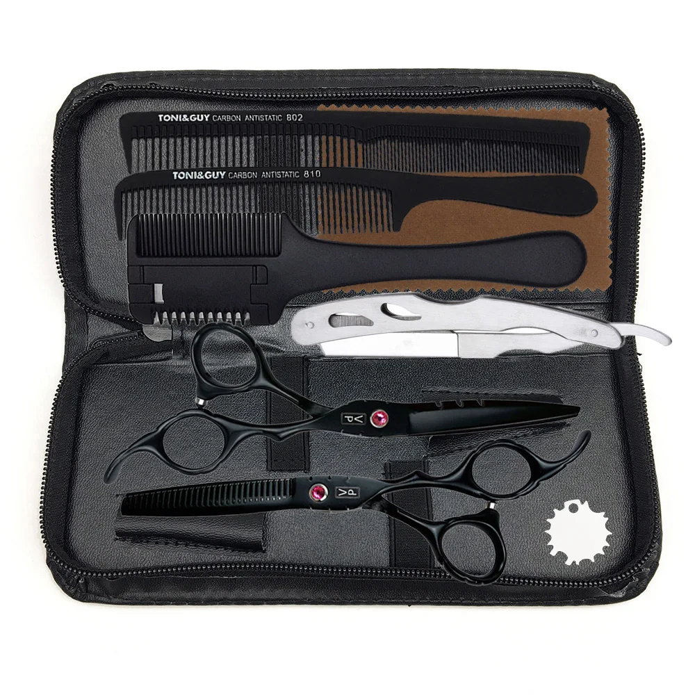 Suit 6.0" Stainless Barber Cutting / Thinning Shears Professional Hair Scissors Salon Tools Right Handed Shears Hairdressing
Suit 6.0" Stainless Barber Cutting / Thinning Shears Professional Hair Scissors Salon Tools Right Handed Shears Hairdressing