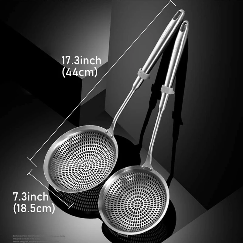 304 Stainless Steel Skimmer Strainer Colander Mesh Deep Fryer Oil Frying Scoop Noodles Dumpling Sieve Kitchen Tools
304 Stainless Steel Skimmer Strainer Colander Mesh Deep Fryer Oil Frying Scoop Noodles Dumpling Sieve Kitchen Tools