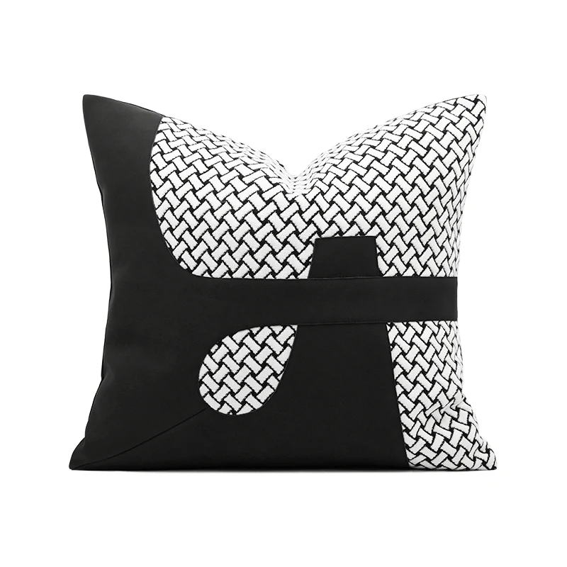 Modern Simple Throw Pillows Velvet Black White Plaid Cushion Cover For Living Room Home Decorative Sofa Seat Cushions
Modern Simple Throw Pillows Velvet Black White Plaid Cushion Cover For Living Room Home Decorative Sofa Seat Cushions