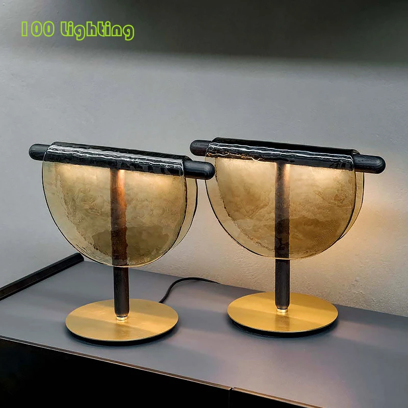 New Style LED Desk Lamp Clear Gray Amber Glass Foyer Bedroom Hotel Room Table Light Indoor Decorative Lighting Fixtures
New Style LED Desk Lamp Clear Gray Amber Glass Foyer Bedroom Hotel Room Table Light Indoor Decorative Lighting Fixtures
