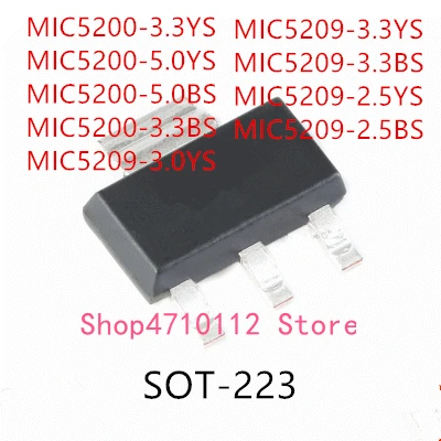 10PCS MIC5200-3.3YS MIC5200-5.0YS MIC5200-5.0BS MIC5200-3.3BS MIC5209-3.0YS MIC5209-3.3YS MIC5209-3.3BS MIC5209-2.5YS MIC5209 IC
10PCS MIC5200-3.3YS MIC5200-5.0YS MIC5200-5.0BS MIC5200-3.3BS MIC5209-3.0YS MIC5209-3.3YS MIC5209-3.3BS MIC5209-2.5YS MIC5209 IC