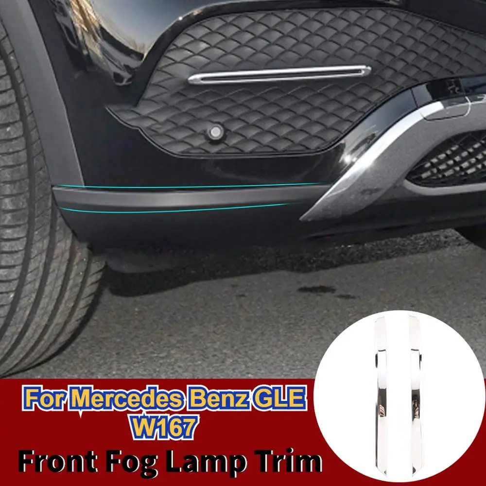 For Mercedes Benz GLE W167 2020 Car styling Stainless Steel Front Fog Lamp Strips Trim Car Accessories 2 pcs
For Mercedes Benz GLE W167 2020 Car styling Stainless Steel Front Fog Lamp Strips Trim Car Accessories 2 pcs