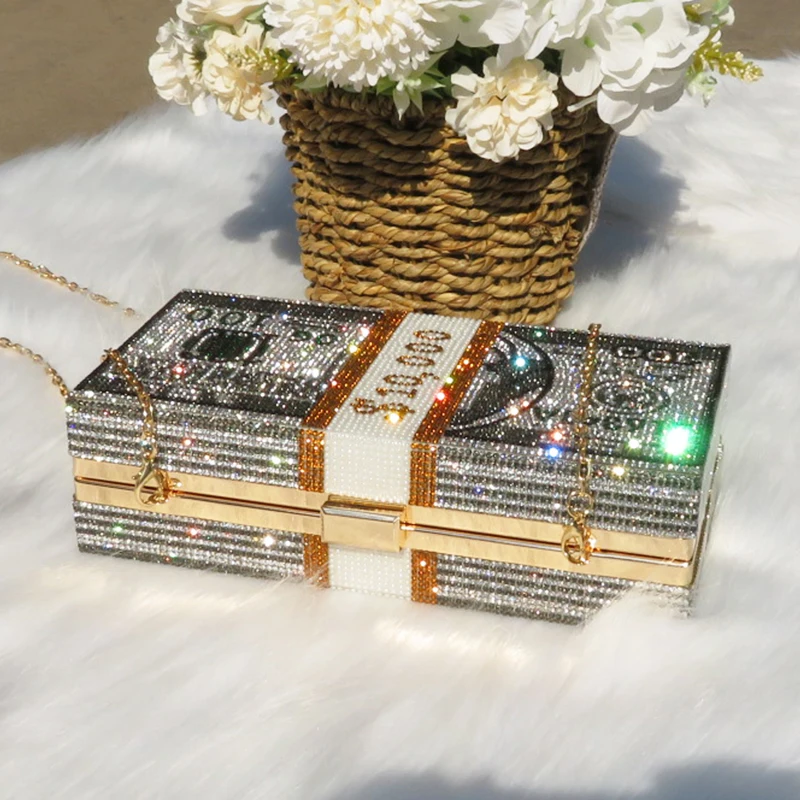 BaoYaFang New Arrival wedding bag Party purse Day Clutches Dollars Money-USD Evening Clutch Bags Single Chain Shoulder Bag
BaoYaFang New Arrival wedding bag Party purse Day Clutches Dollars Money-USD Evening Clutch Bags Single Chain Shoulder Bag