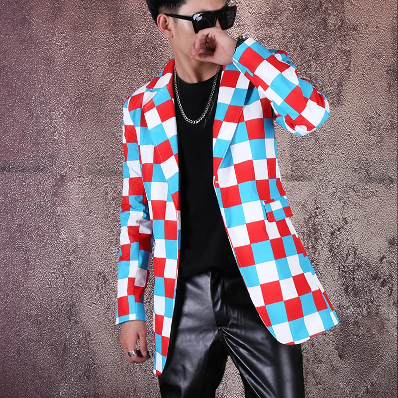 Pattern Mens Blazer Trendy Suit Color Plaid Suit Mid-length Suit Trendy Men's All-match Casual Suit Coat Dress Blazer Masculino
Pattern Mens Blazer Trendy Suit Color Plaid Suit Mid-length Suit Trendy Men's All-match Casual Suit Coat Dress Blazer Masculino