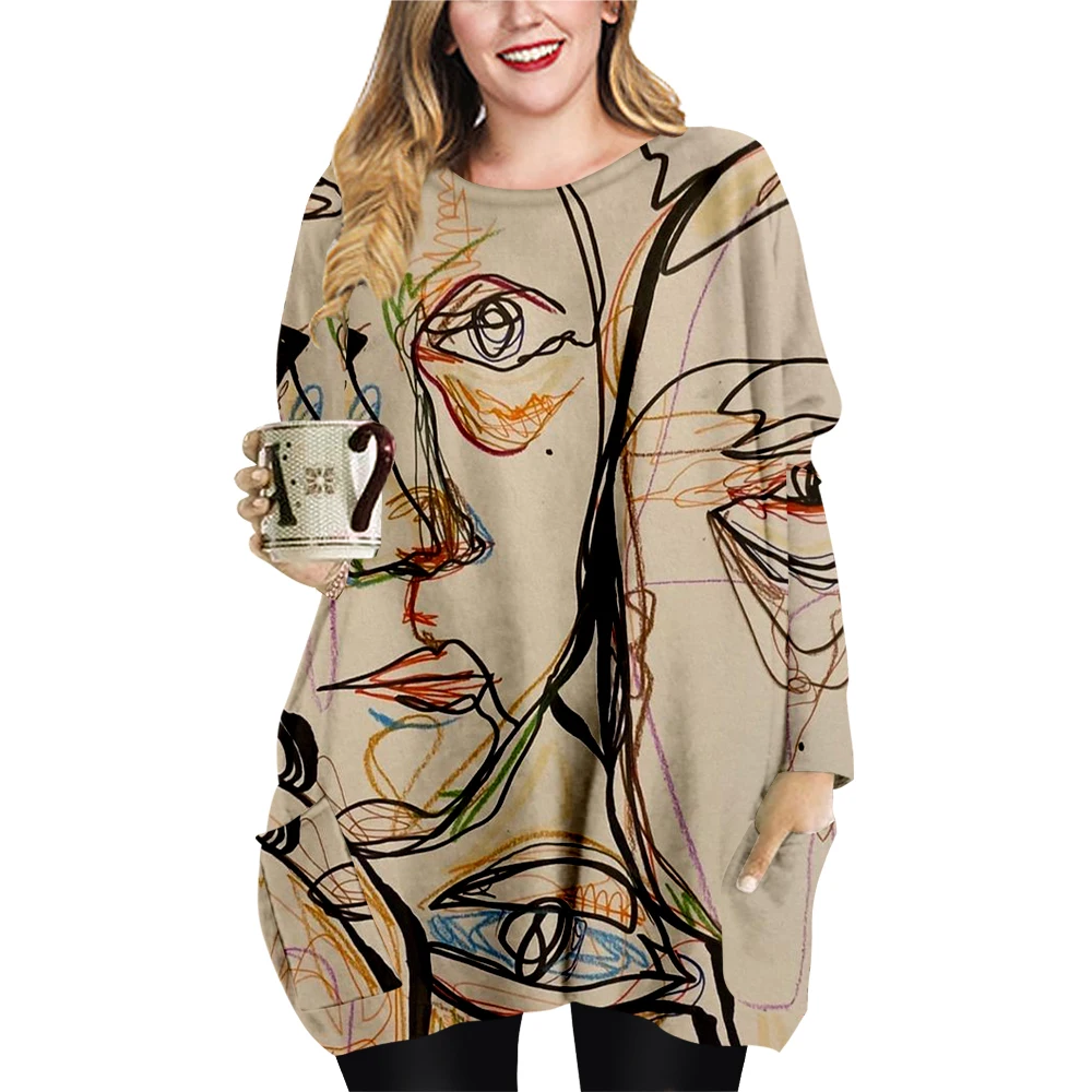 For Women Dress Loose 3D Print Mini Dresses Sexy O-neck Long Sleeve Ladies Dresses Oversize Tops Beach Dresses
For Women Dress Loose 3D Print Mini Dresses Sexy O-neck Long Sleeve Ladies Dresses Oversize Tops Beach Dresses