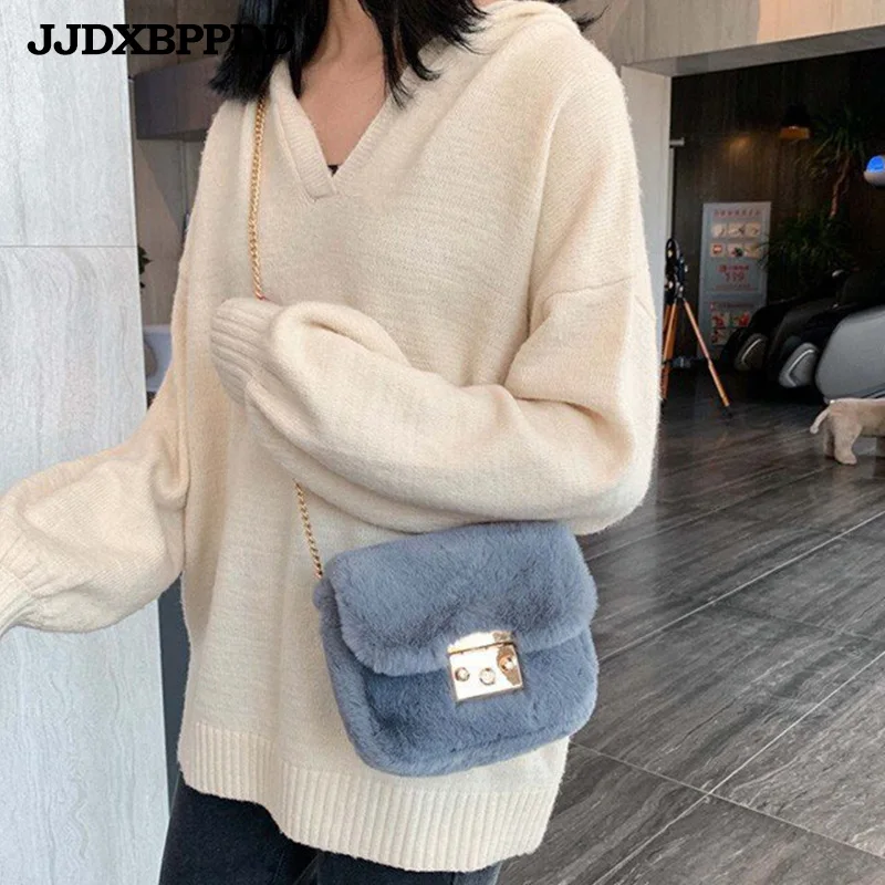 Autumn Winter Solid Color Crossbody Bag Fashion Women Fluffy Plush Shoulder Handbags Portable Small Square Street Travel Tote
Autumn Winter Solid Color Crossbody Bag Fashion Women Fluffy Plush Shoulder Handbags Portable Small Square Street Travel Tote