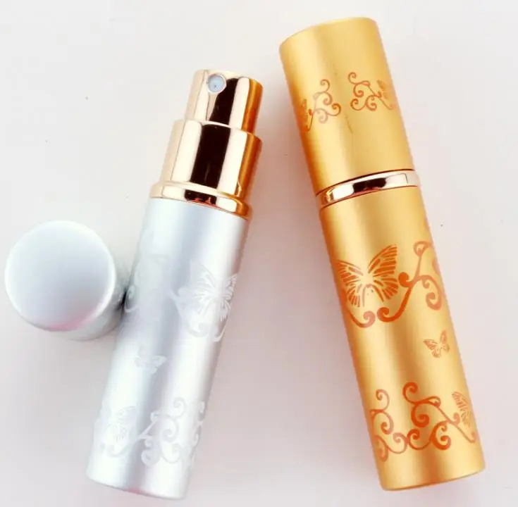 5ml Refillable Aluminum Perfume Atomizer Bottles Portable Liquid Container Cosmetic Mini Silver Gold Spray Empty Bottle SN768
5ml Refillable Aluminum Perfume Atomizer Bottles Portable Liquid Container Cosmetic Mini Silver Gold Spray Empty Bottle SN768