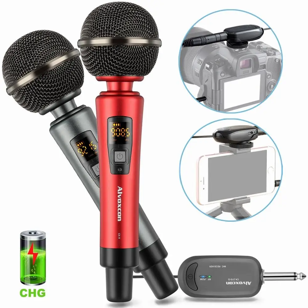 Audio Studio Recording Microphone Condenser Mic Home Professional 2 Channels UHF Wireless Microphone System
Audio Studio Recording Microphone Condenser Mic Home Professional 2 Channels UHF Wireless Microphone System
