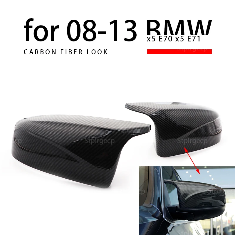 Black and Carbon Fiber Look Side Mirror Cover Rear-View Caps for BMW X5 E70 X6 E71 2007-2014
Black and Carbon Fiber Look Side Mirror Cover Rear-View Caps for BMW X5 E70 X6 E71 2007-2014