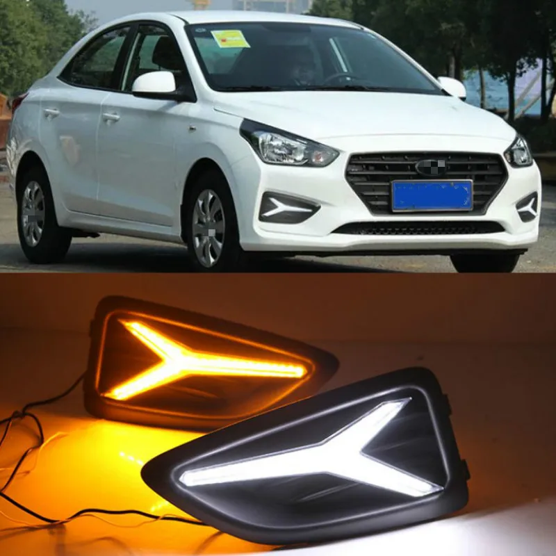 LED DRL Daytime Running Light Fog Lamp 12V Car Running Lights for Hyundai Accent Solaris Verna 2017-2020
LED DRL Daytime Running Light Fog Lamp 12V Car Running Lights for Hyundai Accent Solaris Verna 2017-2020
