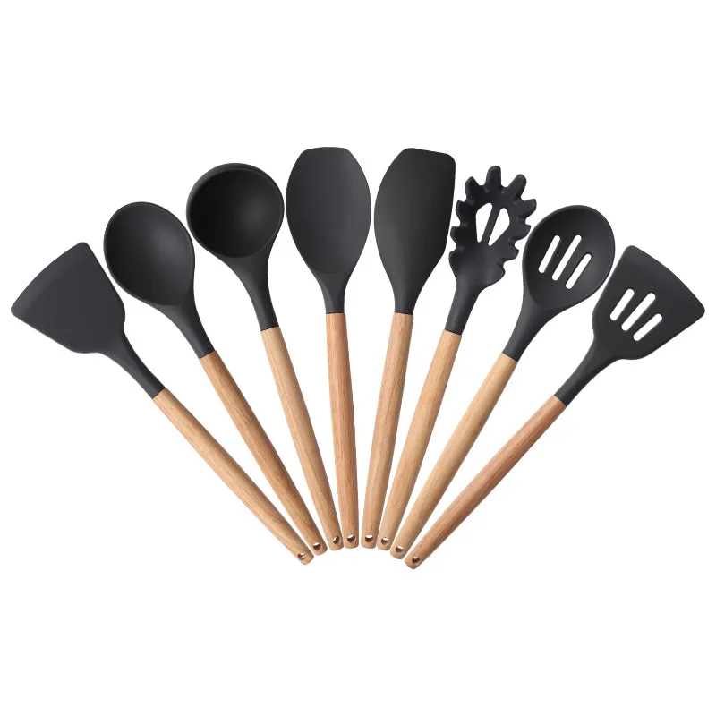 Nylon Cooking Utensils Set Non-stick Spoon Shovel Wood Texture Stainless Steel Handle Cooking Tools Set Kitchen Tools
Nylon Cooking Utensils Set Non-stick Spoon Shovel Wood Texture Stainless Steel Handle Cooking Tools Set Kitchen Tools