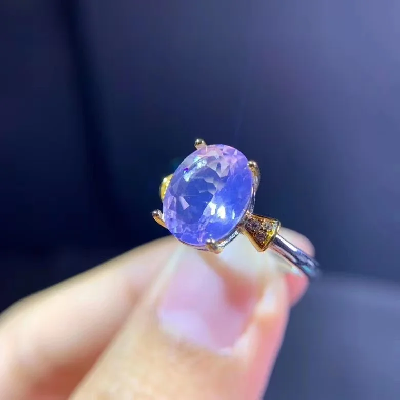 Natural Lavender Amethyst Ring 925 Silver Women's Ring Two-color Electroplating Process Simple Atmosphere
Natural Lavender Amethyst Ring 925 Silver Women's Ring Two-color Electroplating Process Simple Atmosphere