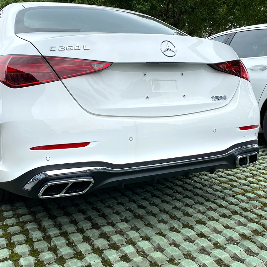 Carmonsons Stainless Steel Exhaust Pipe Cover Trim for Mercedes Benz C Class W206 C200 C260 C300 2022+Chromium Car Styling
Carmonsons Stainless Steel Exhaust Pipe Cover Trim for Mercedes Benz C Class W206 C200 C260 C300 2022+Chromium Car Styling