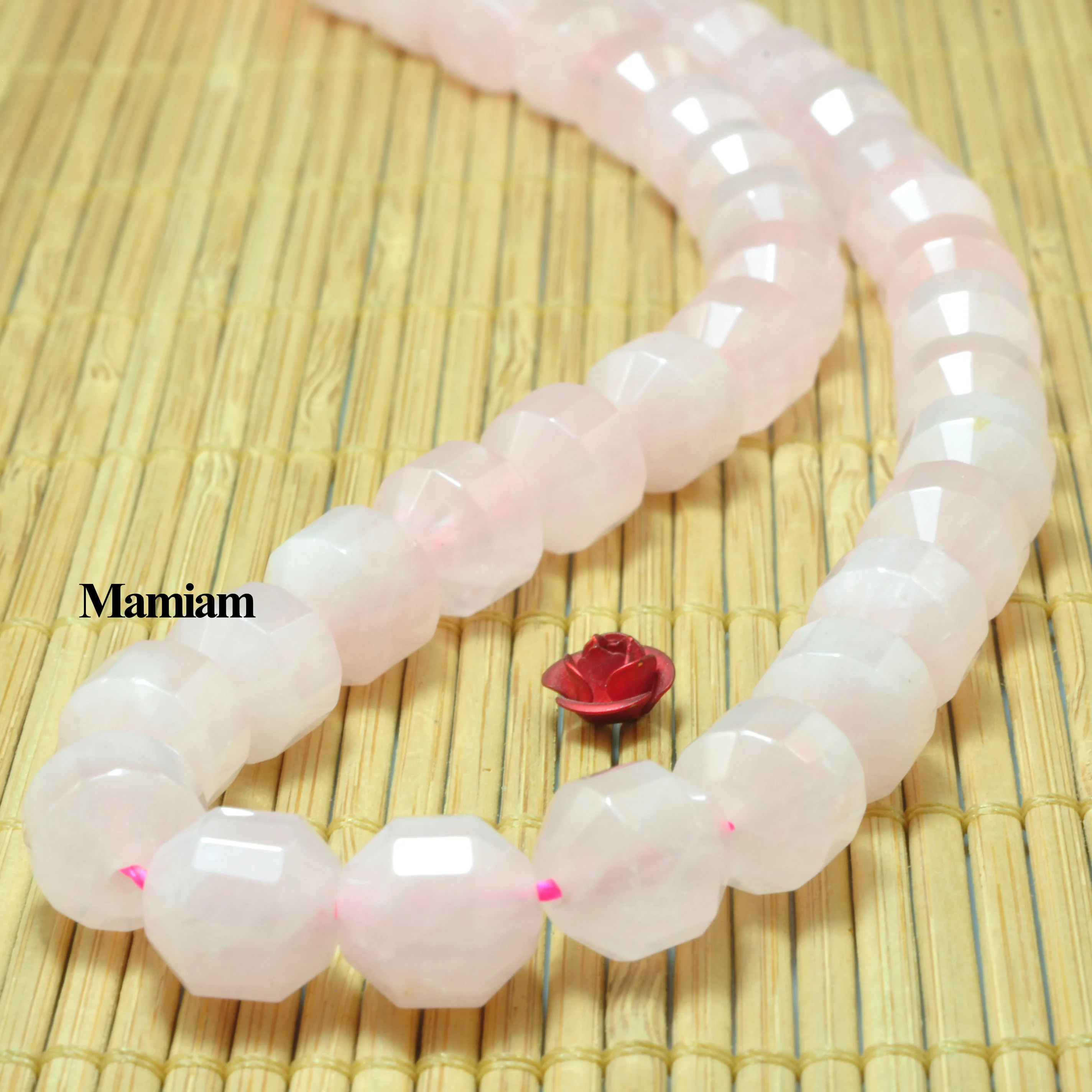 Mamiam Natural Pink Rose Quartz Crystal Faceted Cylinder Beads 9x10mm Stone Diy Bracelet Necklace Jewelry Making Gift Design
Mamiam Natural Pink Rose Quartz Crystal Faceted Cylinder Beads 9x10mm Stone Diy Bracelet Necklace Jewelry Making Gift Design