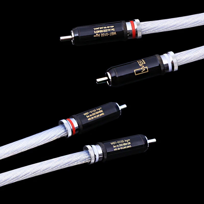 5NOCC Single Crystal Silver Audio RCA Cable for Home Theater Amplifiers Hi-Fi Systems Speakers
5NOCC Single Crystal Silver Audio RCA Cable for Home Theater Amplifiers Hi-Fi Systems Speakers