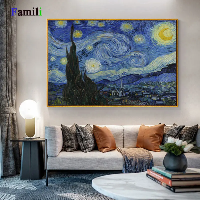 Van Gogh Starry Night Abstract Landscape Canvas Poster Famous Classic Wall Art Print Decorative Picture Modern Living Room Décor
Van Gogh Starry Night Abstract Landscape Canvas Poster Famous Classic Wall Art Print Decorative Picture Modern Living Room Décor