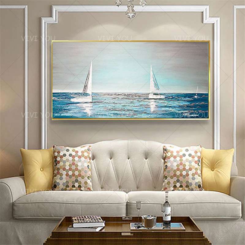 100% Handmade Graceful Sea and Sailing Oil Painting Canvas Art Paint Home Decor Wall Art Pictures For Living Room Unframed
100% Handmade Graceful Sea and Sailing Oil Painting Canvas Art Paint Home Decor Wall Art Pictures For Living Room Unframed