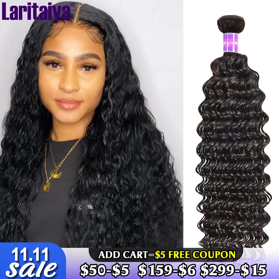 Laritaiya Deep Wave Bundles 100% Virgin Human Hair Bundles Brazilian Hair Extensions 1/2/3/4 Deep Curly Hair Bundles Deals
Laritaiya Deep Wave Bundles 100% Virgin Human Hair Bundles Brazilian Hair Extensions 1/2/3/4 Deep Curly Hair Bundles Deals