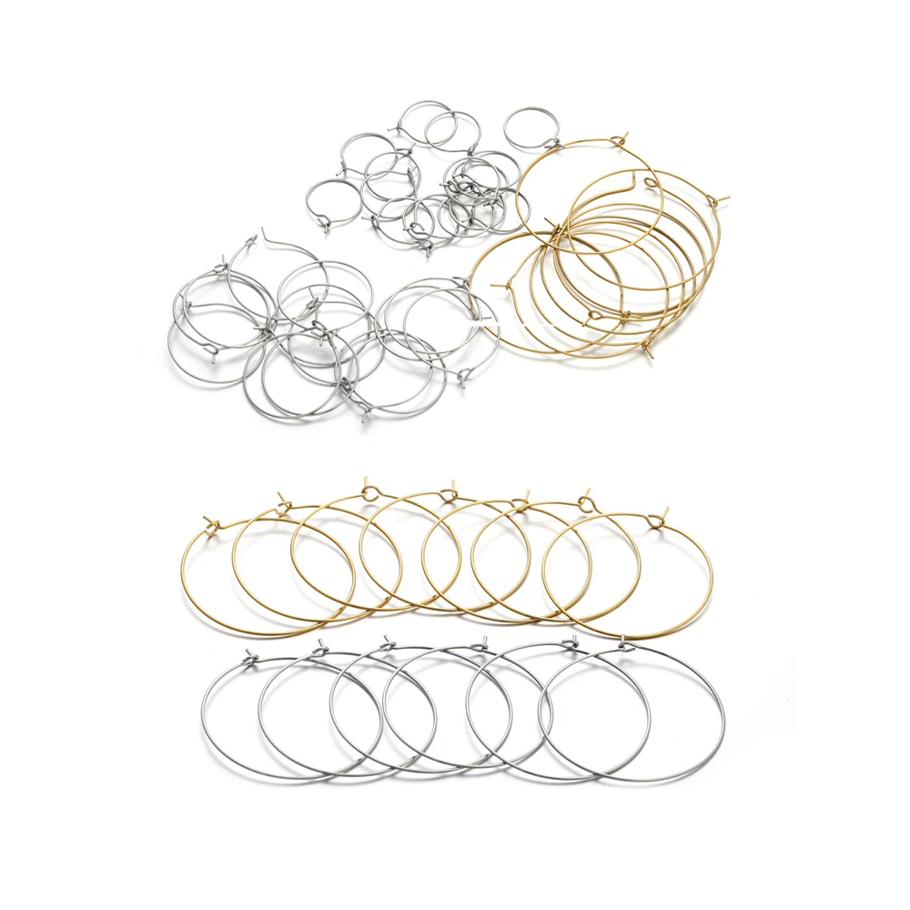 20/50Pcs 15-40mm Stainless Steel Big Circle Wire Earring Hoops Metal Earrings Hoops For DIY Jewelry Pendant Making Supplies
20/50Pcs 15-40mm Stainless Steel Big Circle Wire Earring Hoops Metal Earrings Hoops For DIY Jewelry Pendant Making Supplies