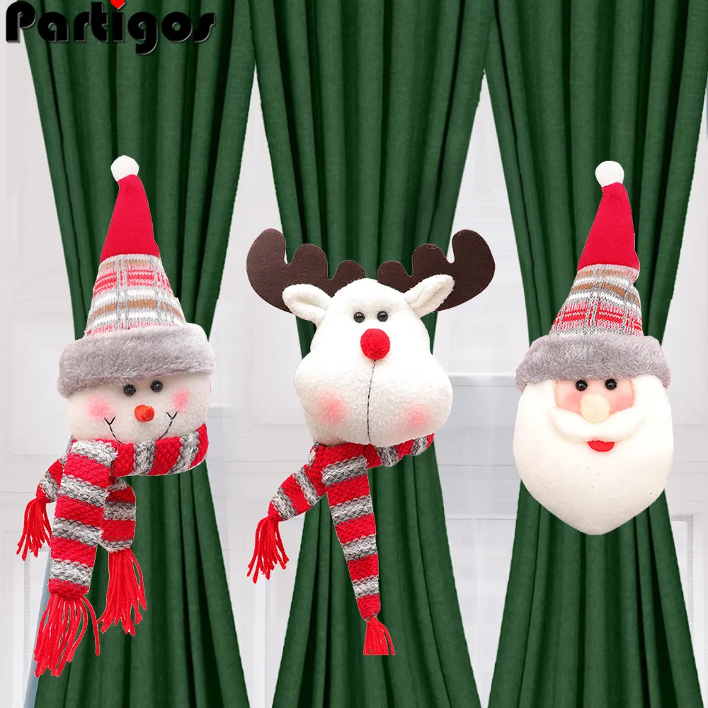 Christmas Curtain Buckle Tieback Santa Snowman El Curtain Tiebacks Holdback Fastener Buckle Clamp Window Decoration Ornaments
Christmas Curtain Buckle Tieback Santa Snowman El Curtain Tiebacks Holdback Fastener Buckle Clamp Window Decoration Ornaments