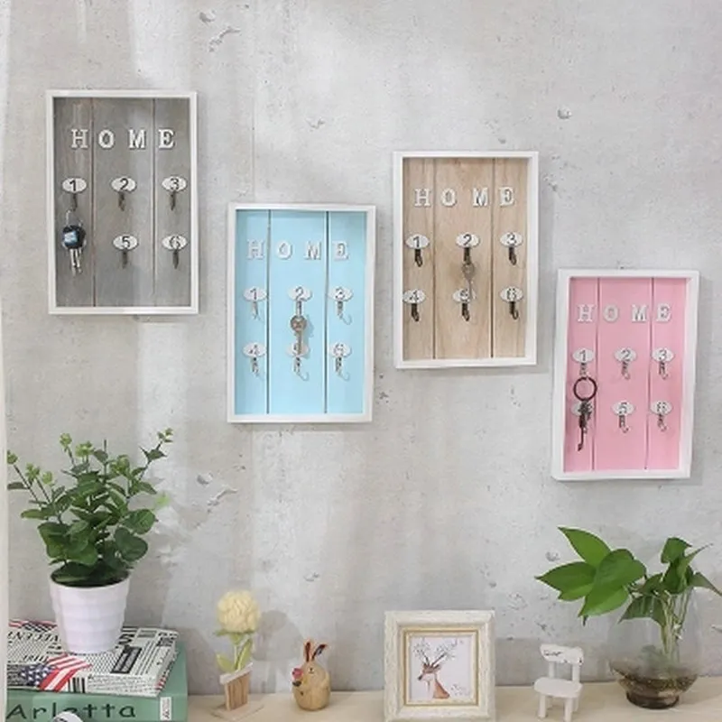 Home Decoration Wall - mounted Key Storage Box Wooden Key Storage Box Doorway Entrance Creative Key Holder
Home Decoration Wall - mounted Key Storage Box Wooden Key Storage Box Doorway Entrance Creative Key Holder