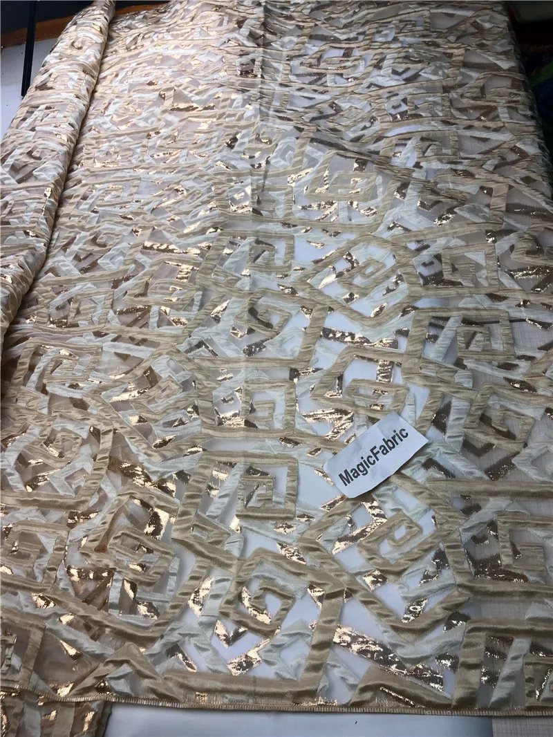 African Nigerian Embroidery Lace Fabric, High Quality, French Tulle, Wedding Party Dress, Sequins, Organza 5Yards, 2026 TY016
African Nigerian Embroidery Lace Fabric, High Quality, French Tulle, Wedding Party Dress, Sequins, Organza 5Yards, 2026 TY016