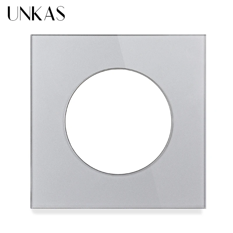 UNKAS Free Combination Single Gray Tempered Crystal Glass Panel Grey Modules DIY Matching For Wall Socket Switch
UNKAS Free Combination Single Gray Tempered Crystal Glass Panel Grey Modules DIY Matching For Wall Socket Switch