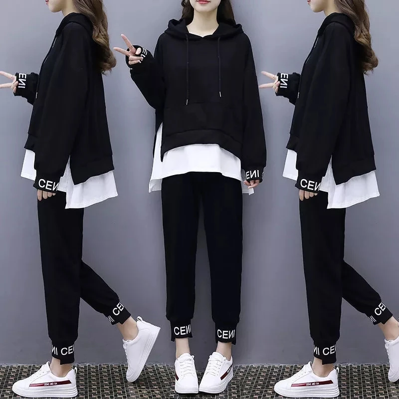 Sports suit female autumn and winter student wear Korean version of loose fashion women's bikes 2022 casual two piece set women
Sports suit female autumn and winter student wear Korean version of loose fashion women's bikes 2022 casual two piece set women