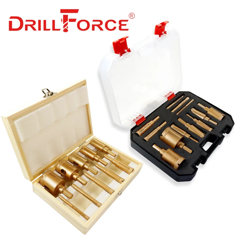 Алмазное сверло Drillforce 6-35 мм, алмазная пила с паяным сердечником, эффективный резак для отверстий для стекла/плитки/гранита/мрамора/фарфора
Алмазное сверло Drillforce 6-35 мм, алмазная пила с паяным сердечником, эффективный резак для отверстий для стекла/плитки/гранита/мрамора/фарфора