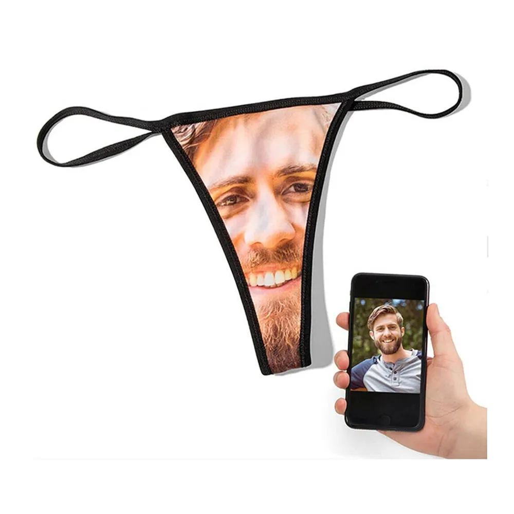 Sexy photo panties Custom Face Name Thong Valentine's day funny gift personalise honeymoon Property of underwear bridal Lingerie
Sexy photo panties Custom Face Name Thong Valentine's day funny gift personalise honeymoon Property of underwear bridal Lingerie