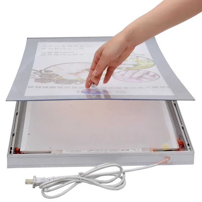 A1 Single Side Aluminum Frame Magnetic Led Light Boxes, LED Backlit Displays for Cafe,Tea,Hotel,Restaurant etc
A1 Single Side Aluminum Frame Magnetic Led Light Boxes, LED Backlit Displays for Cafe,Tea,Hotel,Restaurant etc