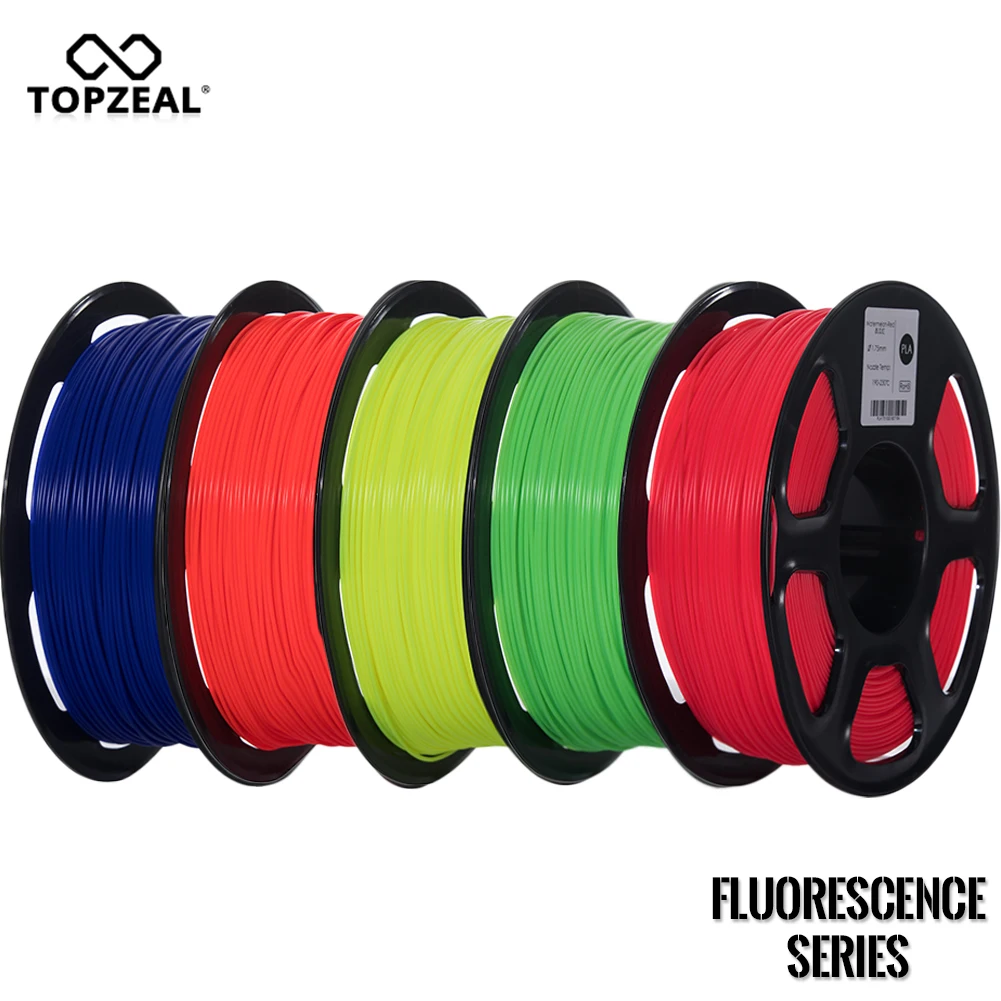 TOPZEAL PLA флуоресцентная нить серии для 3D-принтера 1 кг 1,75 мм катушка PLA Fluo цветная нить материалы для 3D-печати
TOPZEAL PLA флуоресцентная нить серии для 3D-принтера 1 кг 1,75 мм катушка PLA Fluo цветная нить материалы для 3D-печати