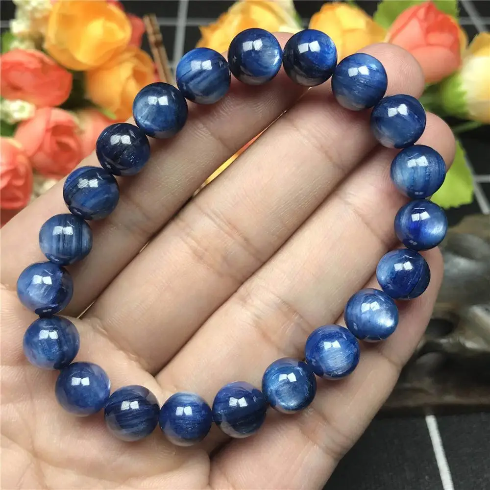9mm Natural Blue Kyanite Stone Bracelet For Women Men Love Gift Energy Crystal Cat Eye Round Beads Healing Rare Jewelry AAAA
9mm Natural Blue Kyanite Stone Bracelet For Women Men Love Gift Energy Crystal Cat Eye Round Beads Healing Rare Jewelry AAAA