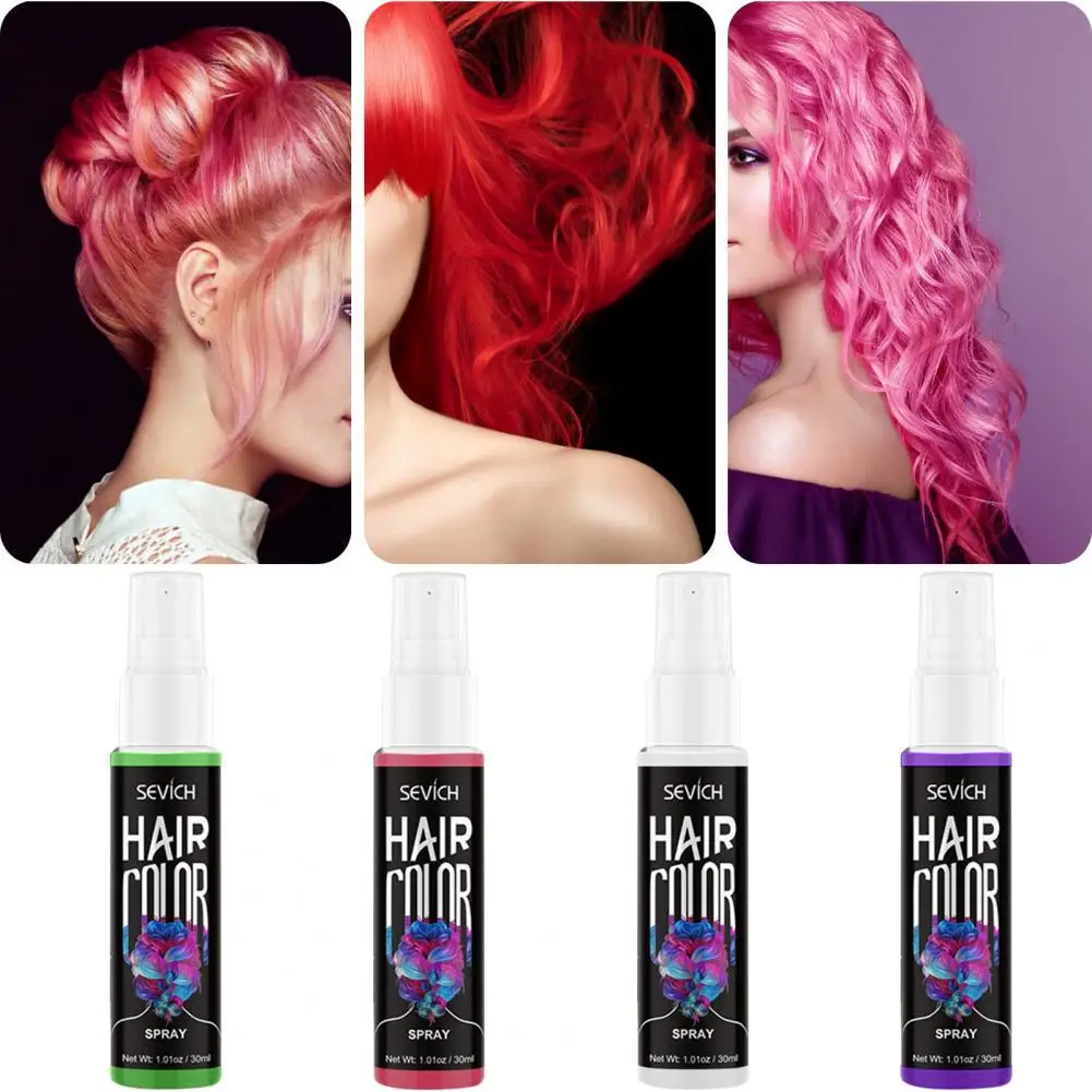 30ml Hair Color Colorful DIY Dye Disposable Hair Glitter Spray for Personal
30ml Hair Color Colorful DIY Dye Disposable Hair Glitter Spray for Personal