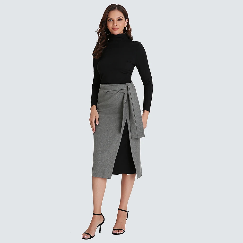 2021 Fashion Elegant Female Long Sleeve Black Blouse Skirt Outfit Two Piece Set Women Clothing Office Suit
2021 Fashion Elegant Female Long Sleeve Black Blouse Skirt Outfit Two Piece Set Women Clothing Office Suit