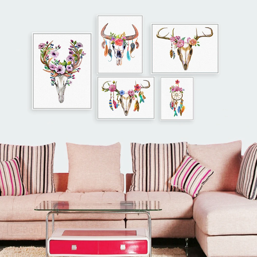 Modern Animal And Flower Poster Print Dream Catcher Feather Canvas Wall Art Picture Home Bedroom Wall Art Decoration Custom
Modern Animal And Flower Poster Print Dream Catcher Feather Canvas Wall Art Picture Home Bedroom Wall Art Decoration Custom