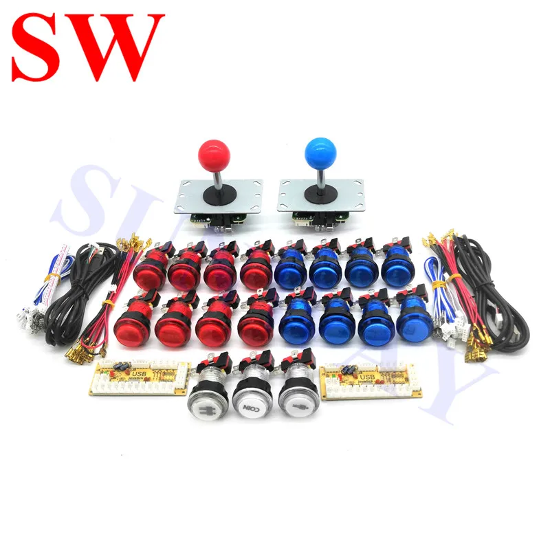 2 Player Zero Delay USB Encoder for PC Joystick/ 2 x Arcade Joysticks + USB Connector + 32mm LED Push Buttons + Coin Push Button
2 Player Zero Delay USB Encoder for PC Joystick/ 2 x Arcade Joysticks + USB Connector + 32mm LED Push Buttons + Coin Push Button