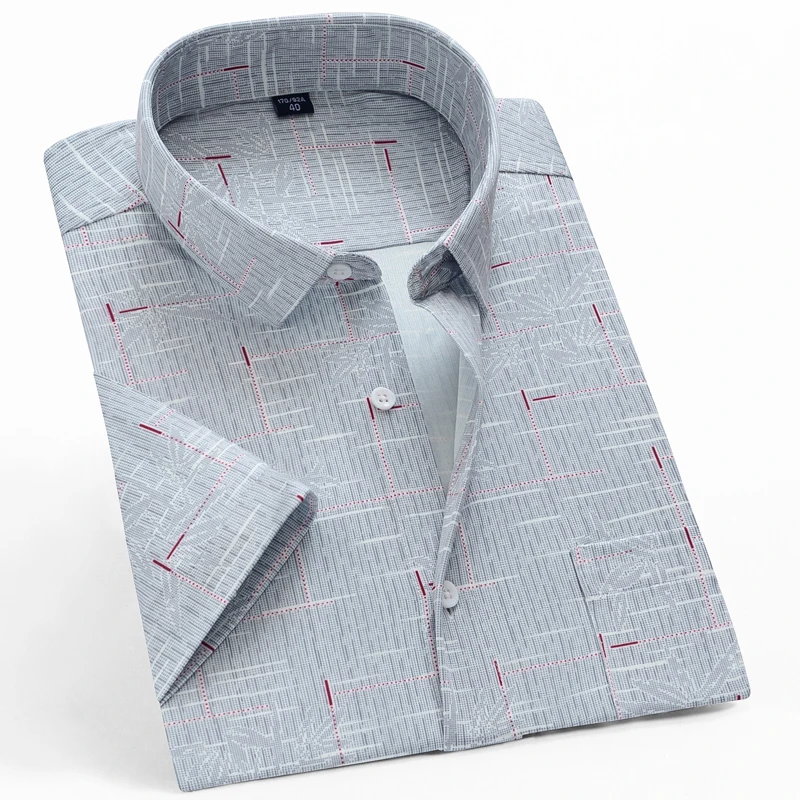 Men's Standard-fit Soft Stretch Plaid Print Short Sleeve Shirt Single Patch Pocket Checkered Summer Casual Thin Easy Care Shirts
Men's Standard-fit Soft Stretch Plaid Print Short Sleeve Shirt Single Patch Pocket Checkered Summer Casual Thin Easy Care Shirts