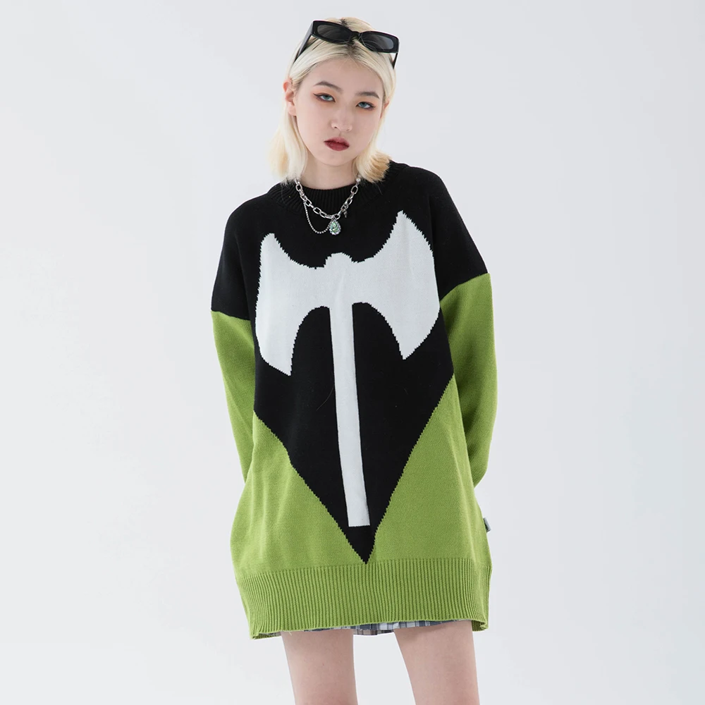 Patchwork Color Block Green Purple Winter Clothes Women New Fashion Oversized Sweaters Long Sleeve Top Streetwear Clothing
Patchwork Color Block Green Purple Winter Clothes Women New Fashion Oversized Sweaters Long Sleeve Top Streetwear Clothing