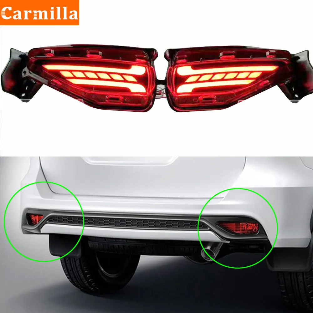 Carmilla 2Pcs/Set Led Car Rear Bumper Lights Assembly Bumper Lamps for Toyota Fortuner 2016 - 2020 Replacement Parts
Carmilla 2Pcs/Set Led Car Rear Bumper Lights Assembly Bumper Lamps for Toyota Fortuner 2016 - 2020 Replacement Parts