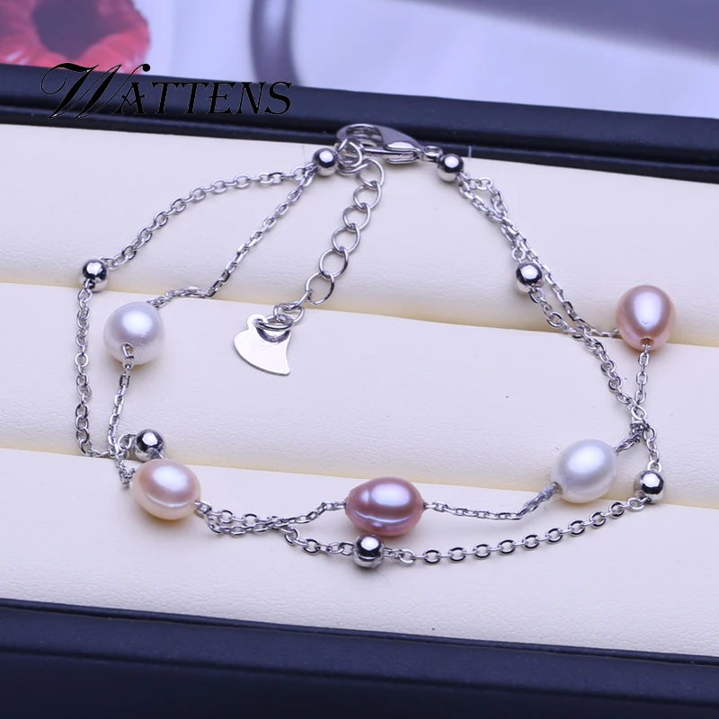 Double natural freshwater pearl bracelet for women white pink purple pearl bracelet popular party accessories wholesale gift new
Double natural freshwater pearl bracelet for women white pink purple pearl bracelet popular party accessories wholesale gift new