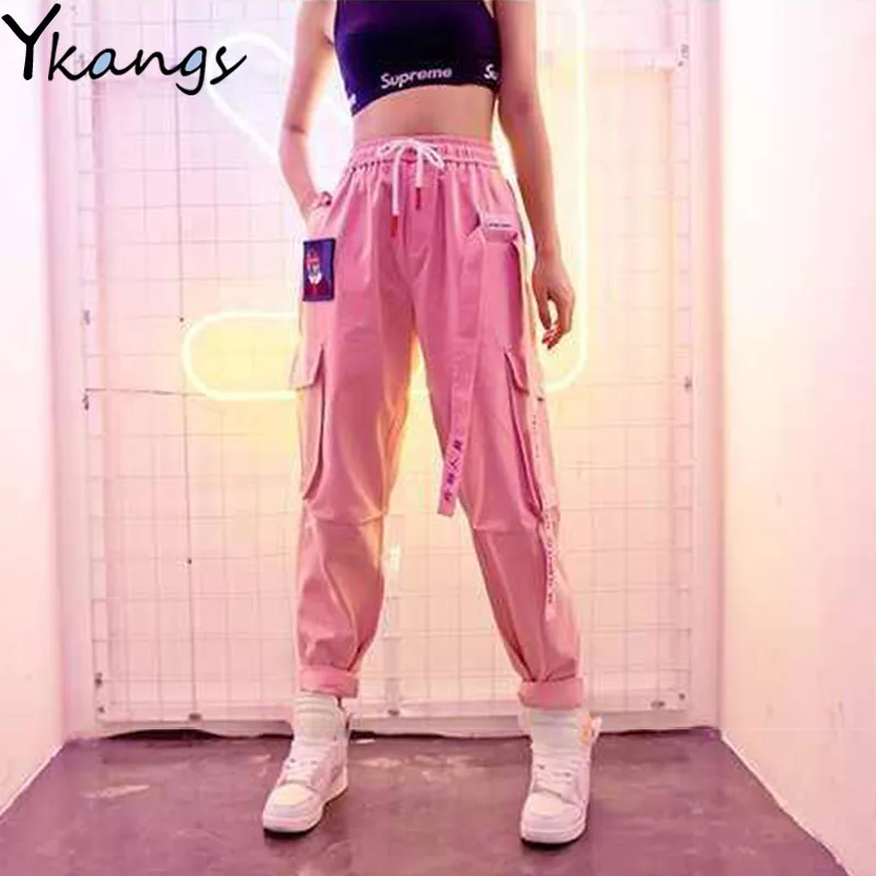 Pink High Waist Pants for Women Harajuku Big Pockets Unisex Hip Hop Punk Pants Spring Women Trousers Loose Long Pants Streetwear
Pink High Waist Pants for Women Harajuku Big Pockets Unisex Hip Hop Punk Pants Spring Women Trousers Loose Long Pants Streetwear