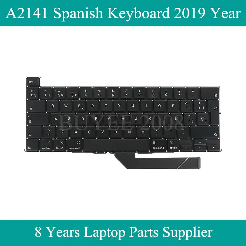 Оригинальная испанская клавиатура A2141, конец 2019 года для Macbook Pro 16 дюймов, замена клавиатуры A2141 SP
Оригинальная испанская клавиатура A2141, конец 2019 года для Macbook Pro 16 дюймов, замена клавиатуры A2141 SP