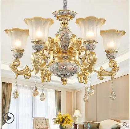 European living room luxurious atmospheric resin chandelier simple European villa dining room light luxury bedroom lamp
European living room luxurious atmospheric resin chandelier simple European villa dining room light luxury bedroom lamp