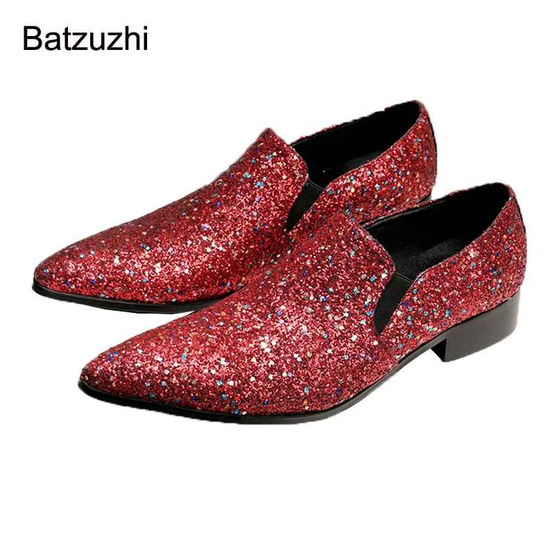 Batzuzhi 2021 New Men Shoes Red Genuine Leather Men's Dress Shoes Fashion Men's Formal Party and Wedding Footwear Zapatos Hombre
Batzuzhi 2021 New Men Shoes Red Genuine Leather Men's Dress Shoes Fashion Men's Formal Party and Wedding Footwear Zapatos Hombre