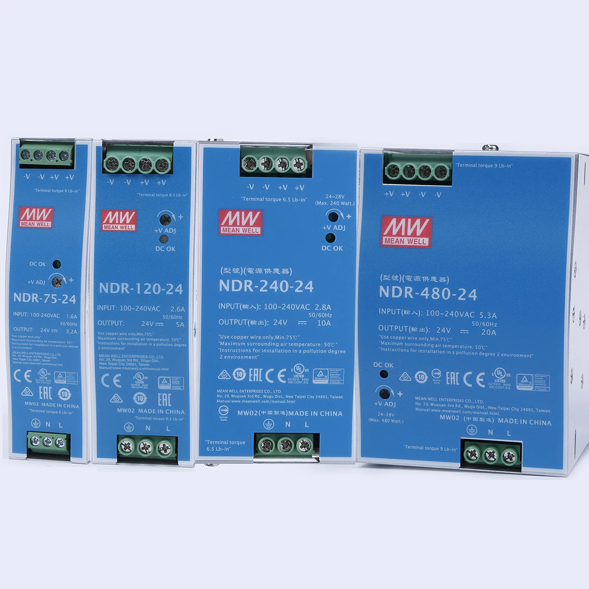 (Mean well)NDR-75/120/240/480 Вт промышленный источник питания на DIN-рейку 110 В/220 В переменного тока постоянного тока 12/24/48 В для изготовления полупроводников
(Mean well)NDR-75/120/240/480 Вт промышленный источник питания на DIN-рейку 110 В/220 В переменного тока постоянного тока 12/24/48 В для изготовления полупроводников