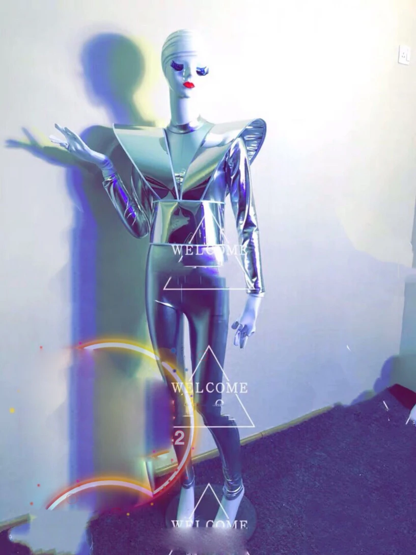 Nightclub future technology party silver dance gogo nightclub bar performance costume
Nightclub future technology party silver dance gogo nightclub bar performance costume