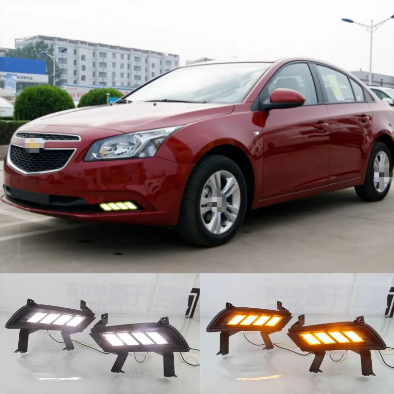 2PCS For chevrolet cruze 2015 LED DRL Daytime Running Light Daylight with turn signal lamp
2PCS For chevrolet cruze 2015 LED DRL Daytime Running Light Daylight with turn signal lamp